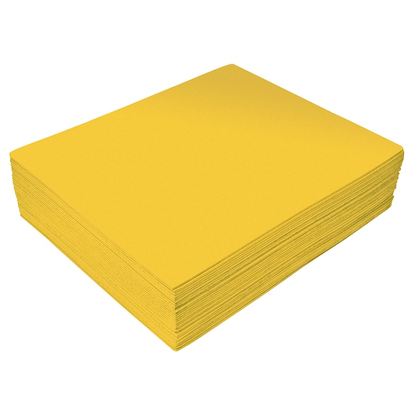 EVA Foam Sheets, 9 X 12 Inch, 2mm Thick, Yellow Color, For Arts And Crafts, 30 Bulk Sheets, 30PK